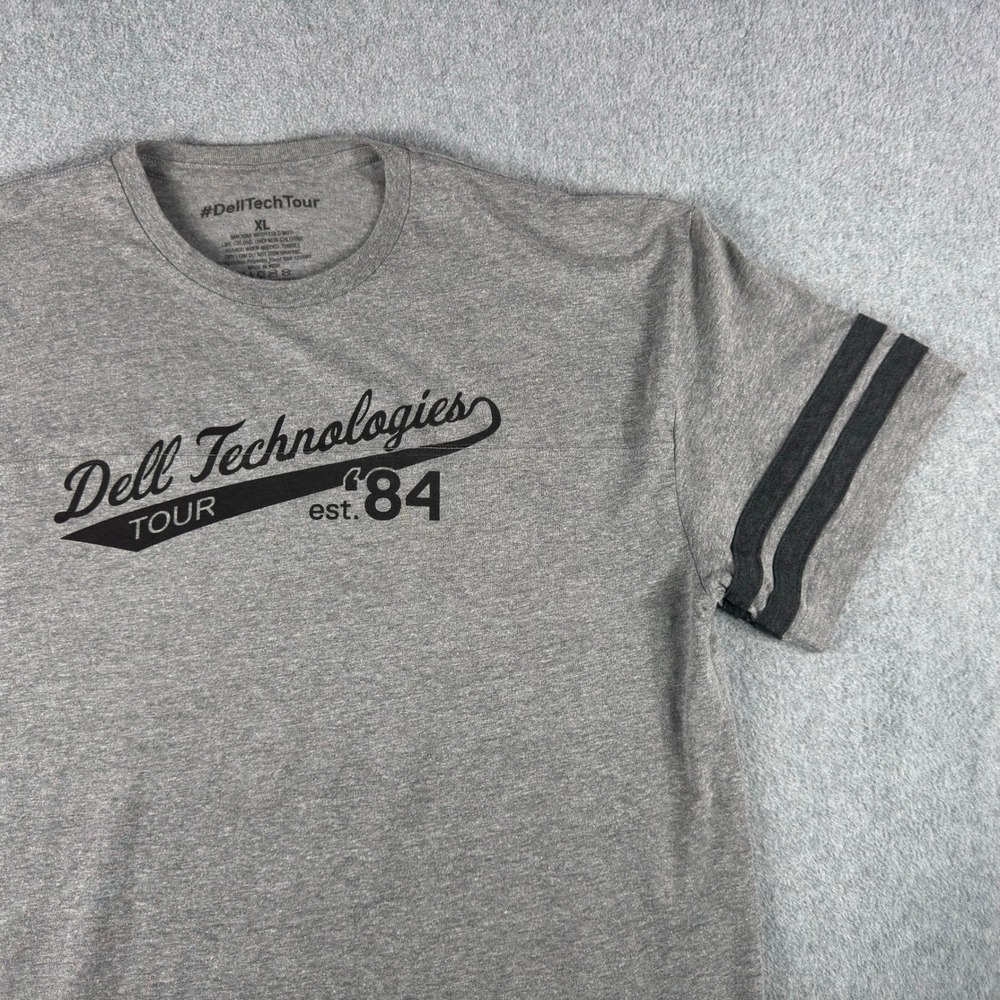 Dell Technologies T Shirt XL Gray Computers Software Nerd Tech Tour